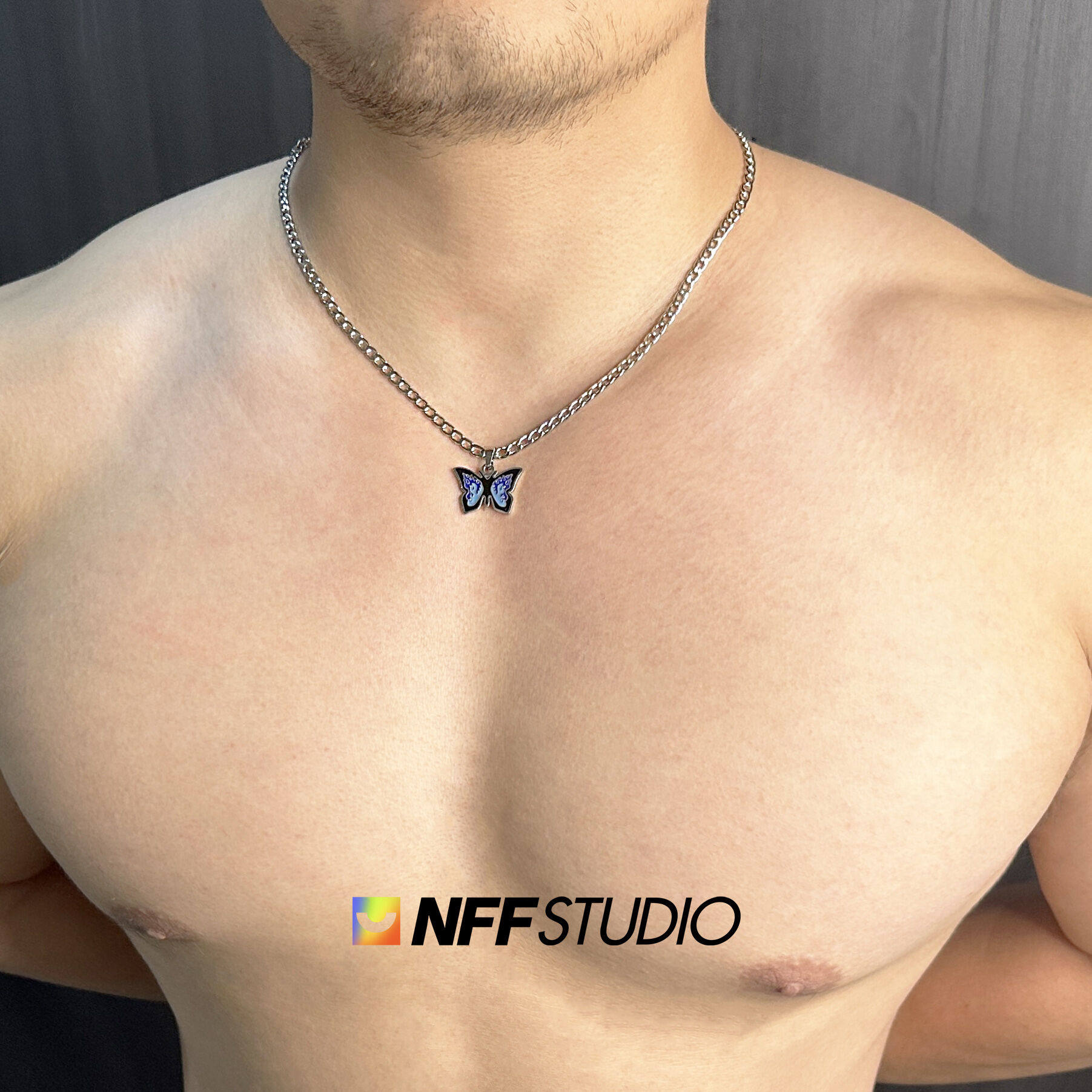 蝴蝶项链钛钢Y2K潮项链