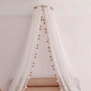 法式床幔复古装饰床头纱帘轻奢风床帘民宿公寓酒店床缦帐简约双层