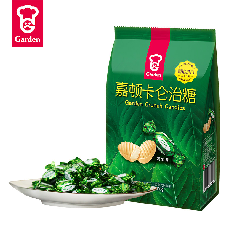 嘉顿300g薄荷味卡仑治糖硬糖网红水果糖果喜糖休闲接待小零食年货
