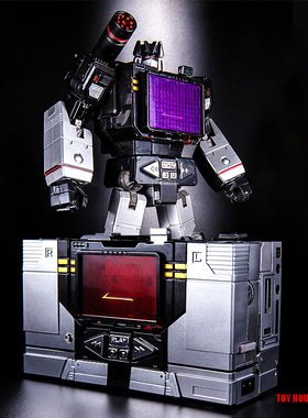 变形玩具5 现货黑声波MP13男孩模型KO汽车机器人磁带片金刚套装