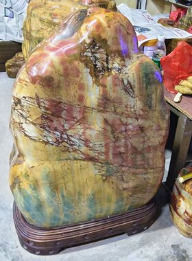 办公室广东办公室大石头装饰摆件