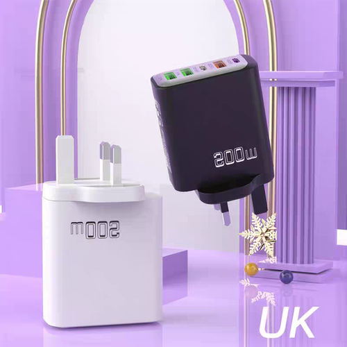 200W多口PD/QC3.0英规充电器