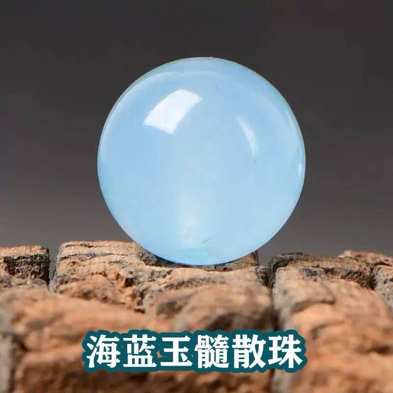 海蓝玉髓散珠子串珠手链手串图片