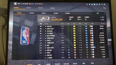 NBA2KOL2买号卖号账号成品号3000w+阵容六突米切尔四满安东尼鲍班