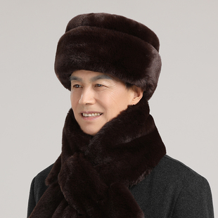 中老年人帽子男士 老人爷爷加厚保暖老年人棉帽 爸爸秋冬季