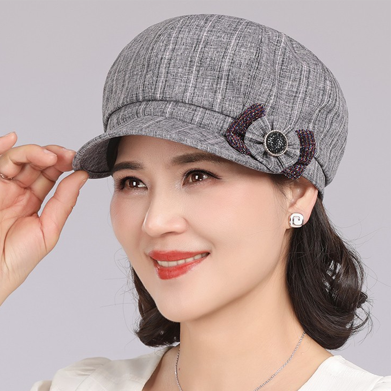 老年人帽子女士老太太薄款布帽