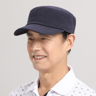 帽子男款爸爸夏季薄款遮阳防晒春秋鸭舌帽老人爷爷老头布帽太阳帽