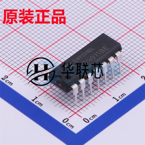 原厂原装 CD4011BE 封装DIP14 全新四路2输入与非门/逻辑门芯片