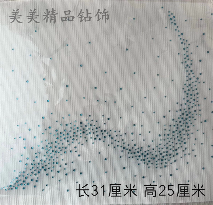 中东钻满天星服装面料辅料图片