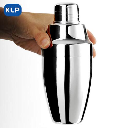 KLP镜系列第四代升级三段式摇壶shaker8k级抛光调酒器摇酒雪克壶