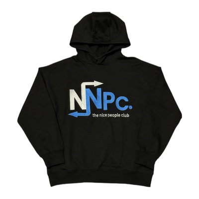 BurningDreamers 恶搞“NPC”刺绣卫衣美式复古街头休闲情侣卫衣