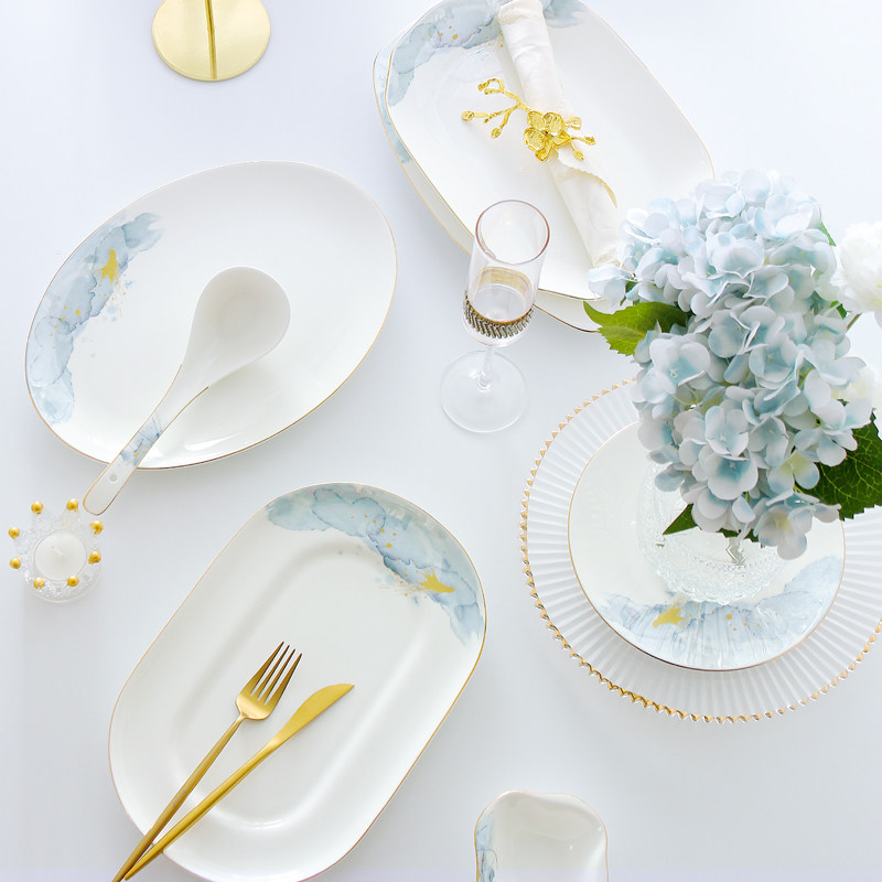 家用骨瓷12英寸鱼盘大号蒸鱼盘椭圆全鱼盘陶瓷凉菜盘深菜盘大盘子,餐饮具,盘,淘宝优惠券,粉丝福利购,淘宝优惠卷