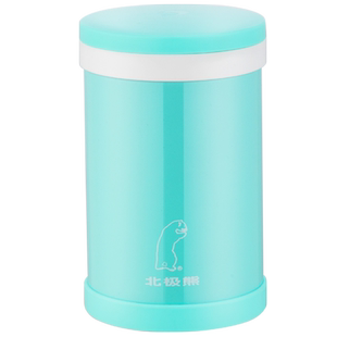 思宝官方北极熊真空保温杯大容量带汤勺礼盒装户外家用便携焖烧杯