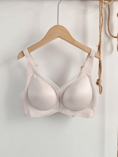 华G耀光性感深V无痕聚拢文胸罩女无钢圈软支撑上托收副乳薄杯内衣