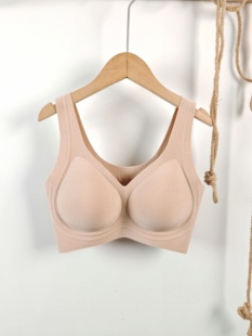 TENCEL背心款无痕内衣女小胸聚收副乳防下垂夏季薄款软支撑文胸