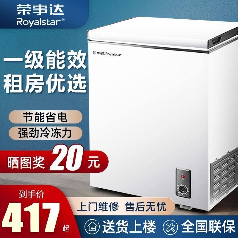 荣事达小冷柜小型冰柜家用大容量商用立式冷冻冷藏柜两用节能迷你