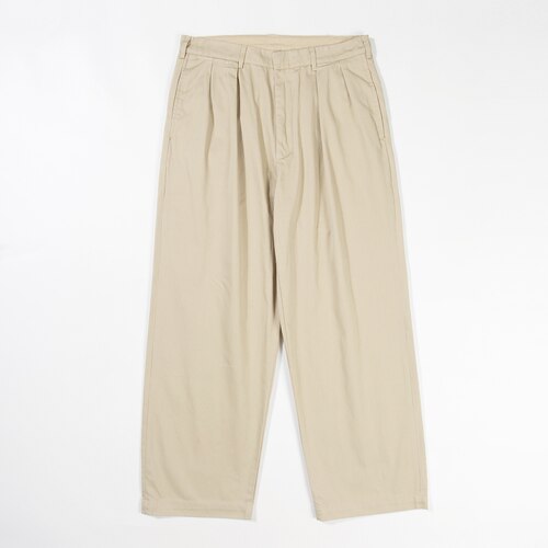 nana Double Pleated Chino Pants斜纹双褶休闲长裤日系裤子