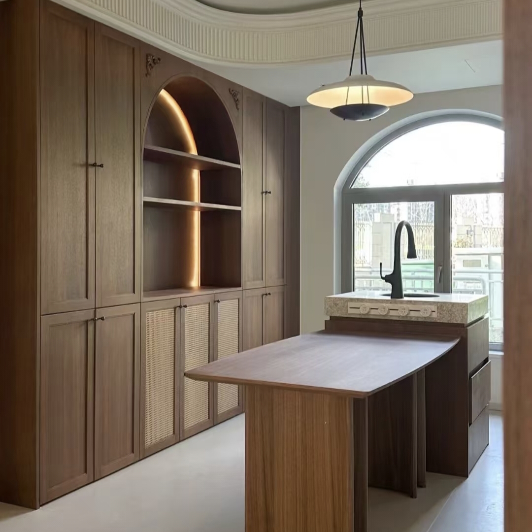 定制实木贴面衣柜嵌入式