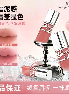 绣绮冰雾唇泥丝绒雾面唇彩6g大容量软糯泥感高覆盖显色