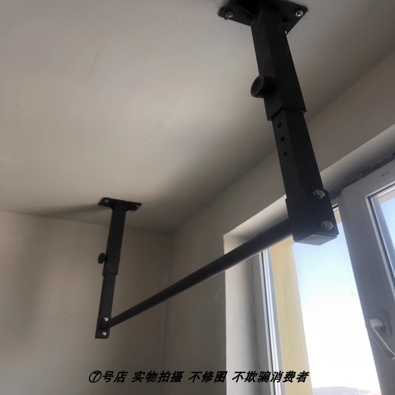 墙体单杠门上门框门口引体向上腰突吊杠扶手家用室内外健身杠打孔