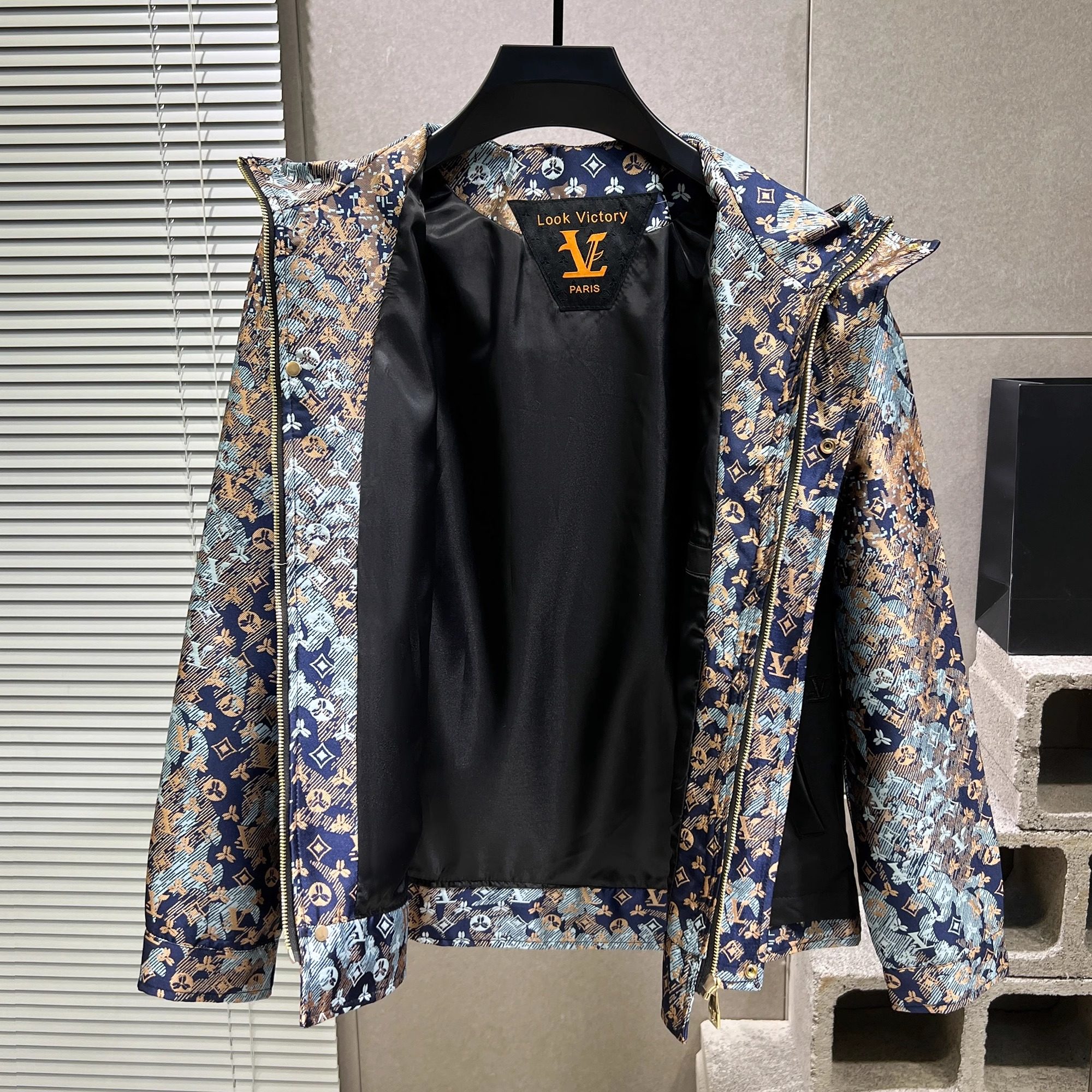 男士轻奢休闲夹克连帽外套春秋潮男连帽上衣潮流313B-A503-P130,男装夹克,星座313B