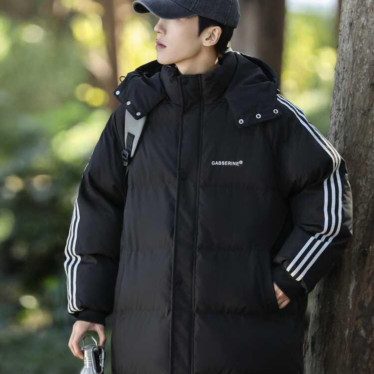 休闲棉衣中长款运动加厚连帽宽松情侣款棉外套上衣313B-2059-P110,男装棉衣,星座313B
