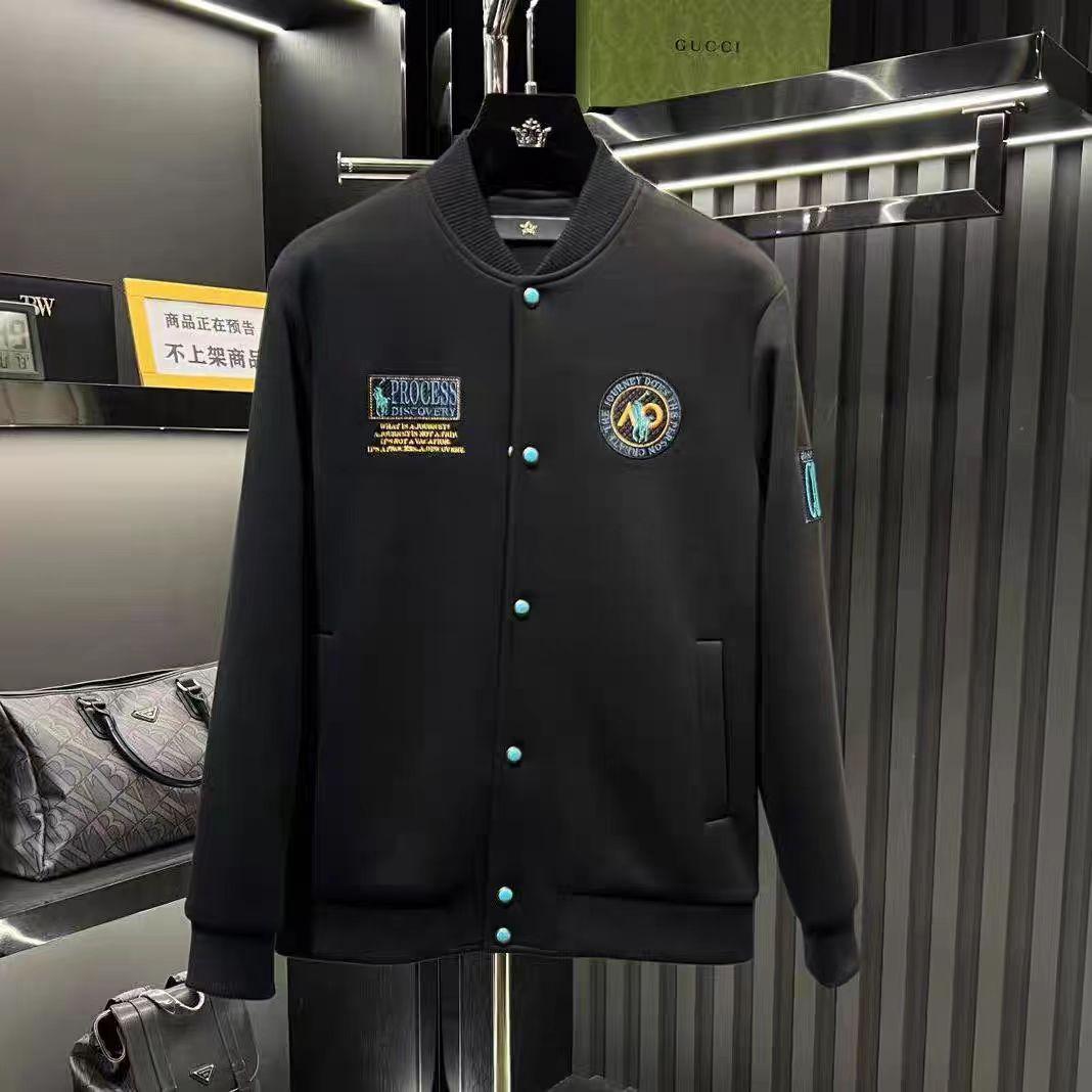 (网络图慎用有大货)棒球领刺绣英伦外套休闲夹克313B-J71-P135,男装夹克,星座313B