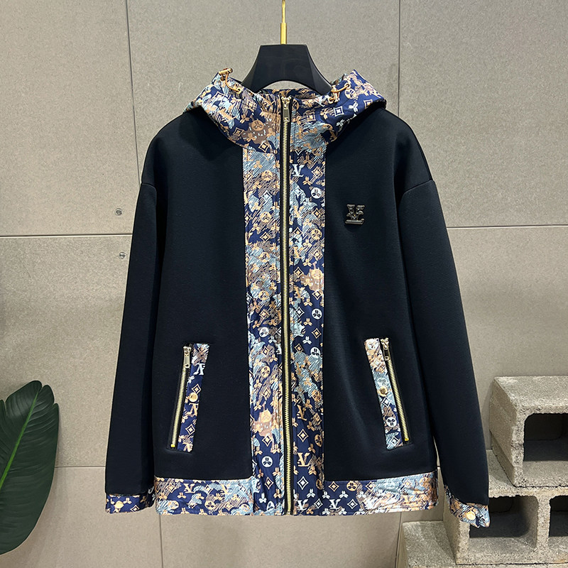 春秋休闲潮男连帽夹克上衣潮流男士DAVID拼接外套313B-JK73-P130,男装夹克,星座313B