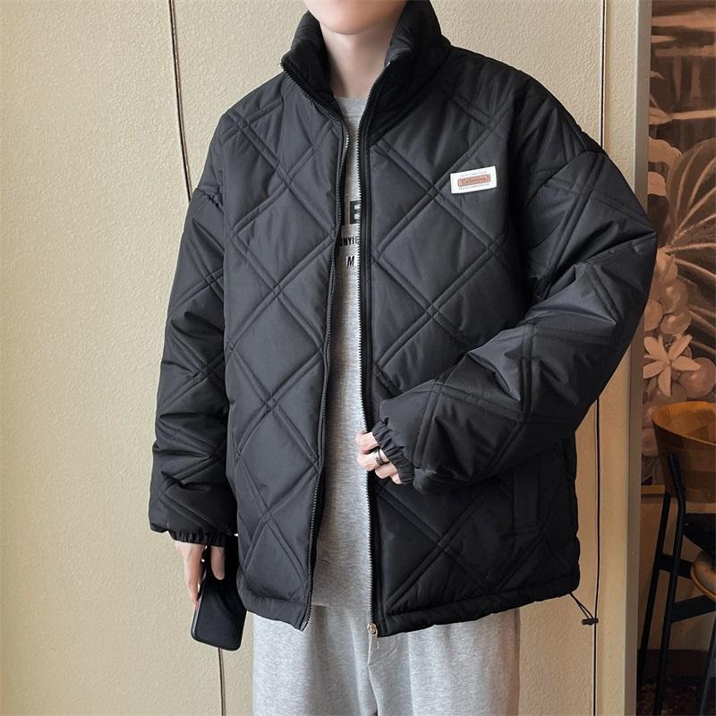 美式复古宽松保暖男生加厚情侣款冬季英伦立领棉服313B-NC359-P60,男装棉衣,星座313B