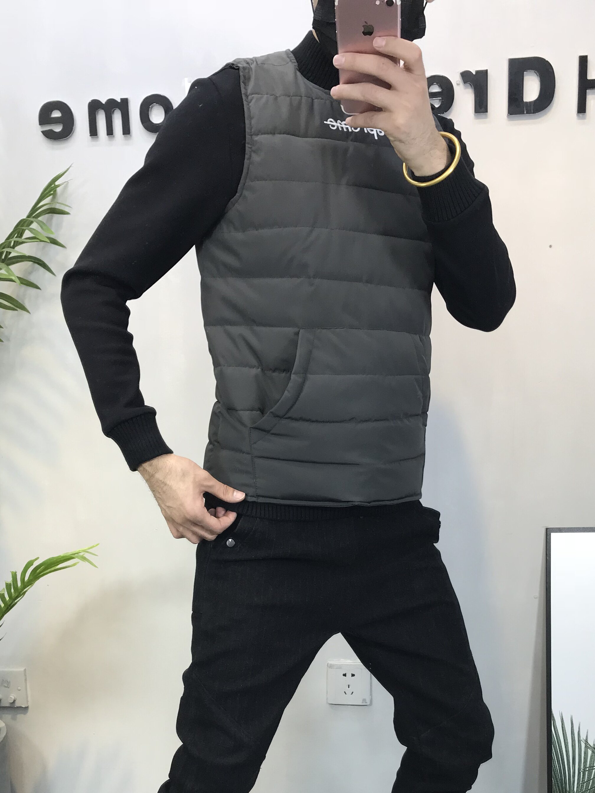 轻薄三级甲马甲秋冬新款保暖内胆短款修身羽绒棉背心313B-M88-P50,男装背心/马甲,星座313B