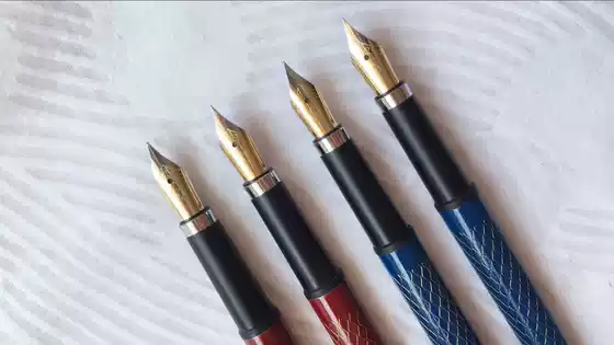 In Stock: 26 Fountain Pens, Lacquered Iridium Gold Ink Pens, Two Color Options, Smooth and Durable Nibs, Free Accessories with Purchase