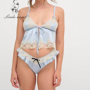 for love and lemons 性感蕾丝缎面吊带刺绣内衣短款小背心内搭女