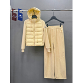 女2025新款 巨好看 冬装 休闲运动套装 加厚棉衣加绒阔腿裤 两件套