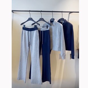 宽松上衣卫衣微喇裤 女2025早秋新款 两件套 本运动休闲套装 南油高版