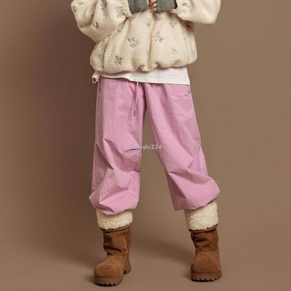 韩国直邮DINT正品代购时尚抽绳阔腿休闲裤