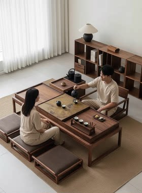 新中式榻榻米茶几日式茶桌榻榻米