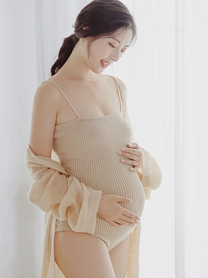 孕妇拍照服装新款影楼包身显瘦