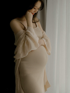 艺术照服装 孕妇拍照服装 在家拍孕妇装 新款 孕妈咪大肚照写真摄影服