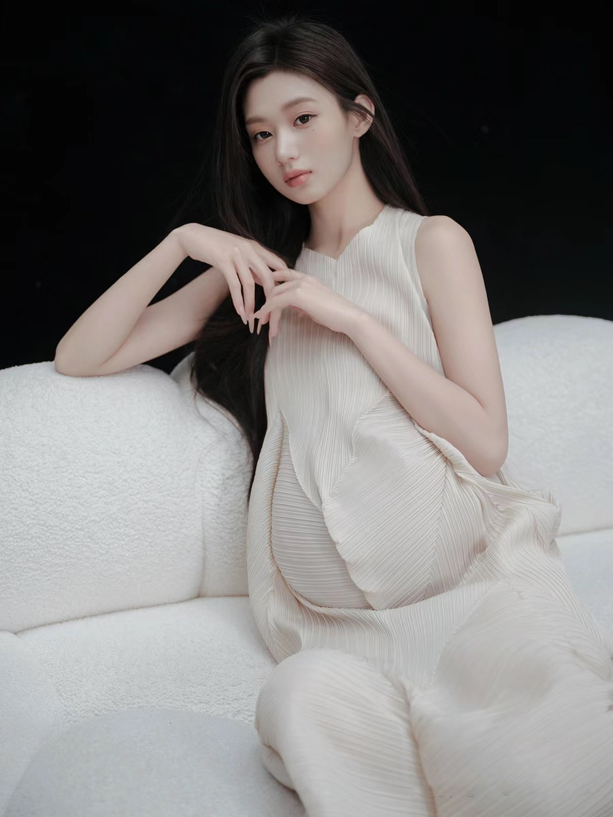 출산 사진 의류 집에서 새로운 패션 간단한 풍경과 그림자 서스펜더 스커트 달콤한 임신 어머니 사진 의류