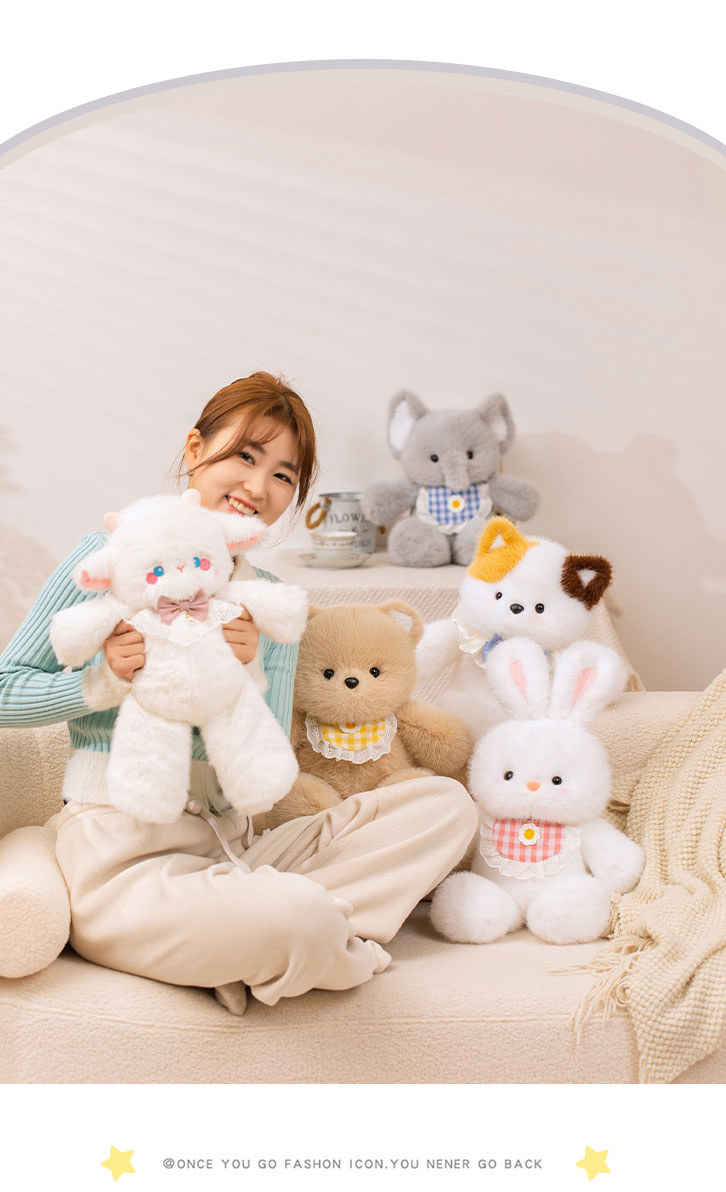 会跑步的小熊玩偶三花猫咪公仔女生睡觉抱枕娃娃毛绒玩具生日礼物