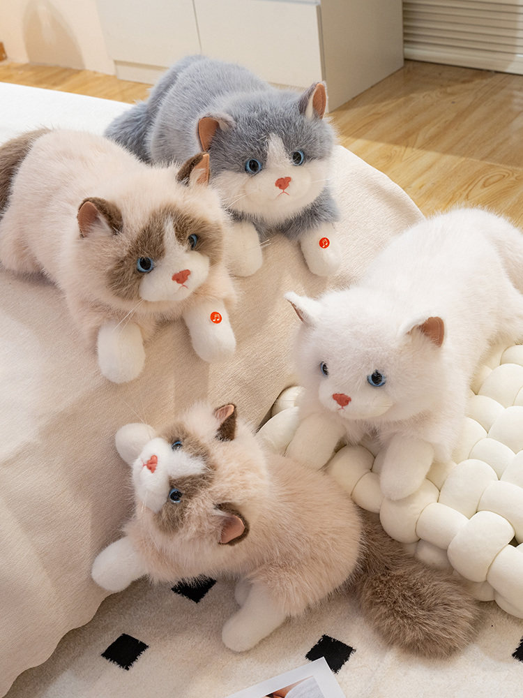 可爱趴趴猫毛绒玩具猫咪公仔儿童安抚玩偶家居车载摆件女生抱枕