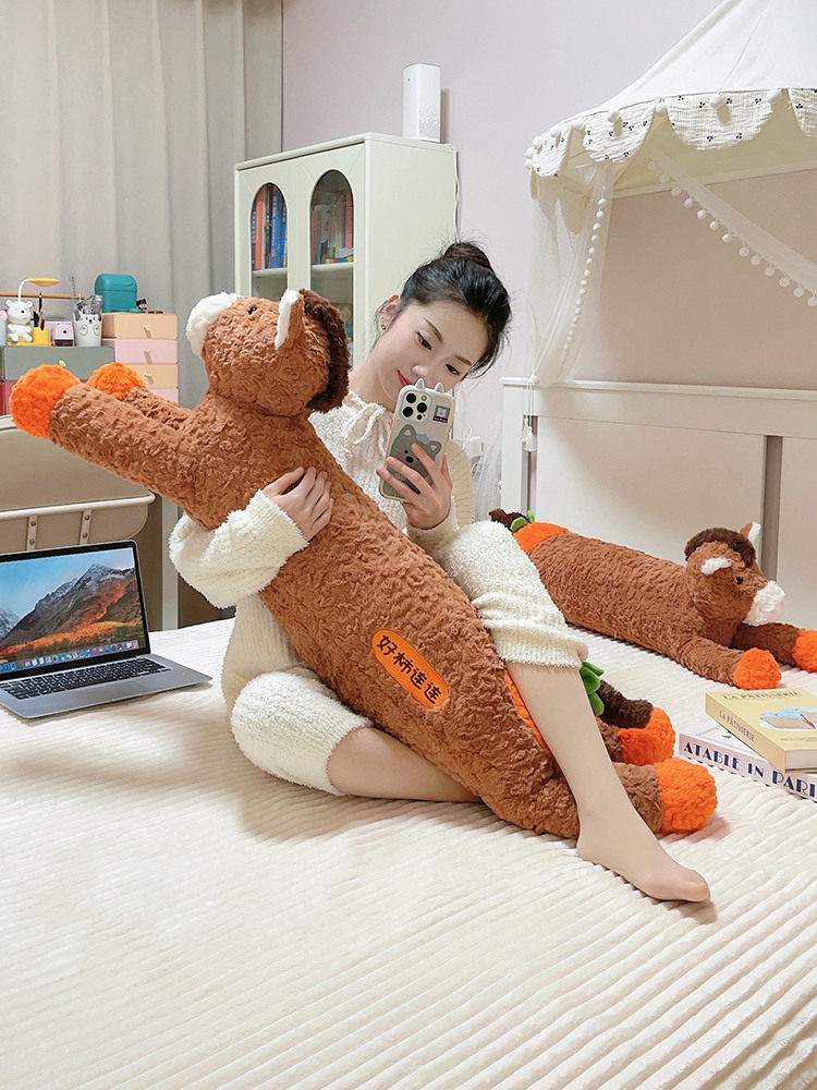 可爱创意长条马公仔毛绒玩具布娃娃玩偶睡觉抱枕儿童生日礼物女生