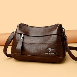 正品牌包包送妈妈款大气斜挎包大容量真皮实用型软皮包女士单肩包