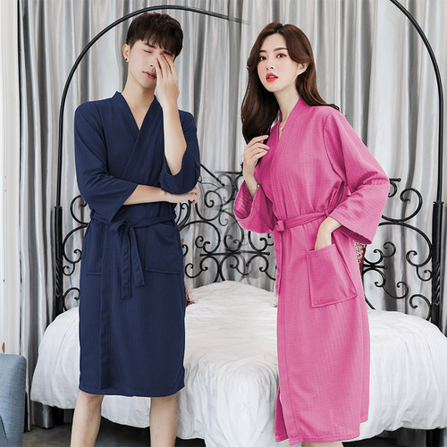 速干浴巾男可穿浴袍女夏可裹不掉毛巾浴裙可外穿浴衣仿纯棉女客袍