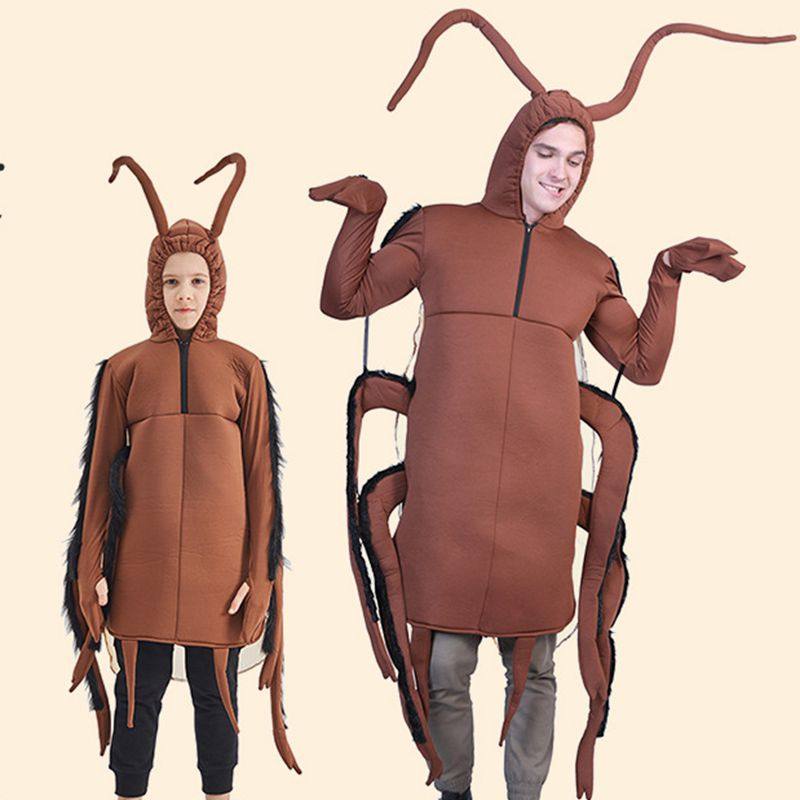 万圣狂欢节cosplay派对表演服 舞台角色扮演男士蟑螂连体亲子服装,模玩/动漫/周边/娃圈三坑/桌游,万圣/圣诞/儿童节用服饰,淘宝优惠券,粉丝福利购,淘宝优惠卷