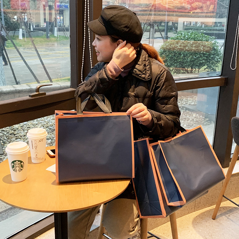 热卖加厚服装无纺布袋韩版女装男装童装高档手提袋包装袋定制店名