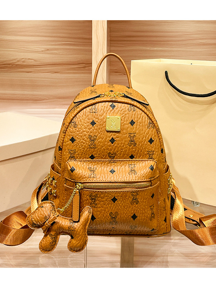 HIGH-QUALITY AND VERSATILE INS SUPER HOT LARGE-CAPACITY KOREAN VERSION BACKPACK 2024 NEW LEATHER WOMENS BAG TRAVEL BACKPACK