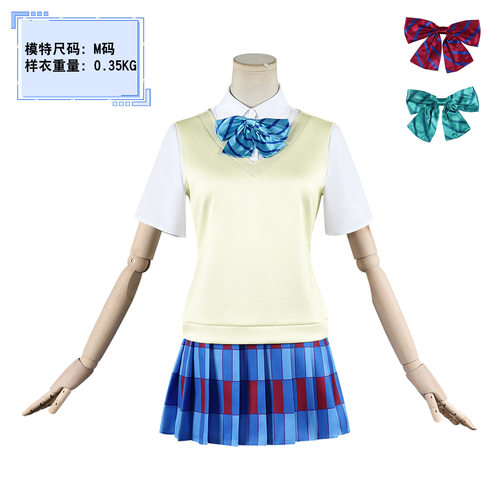 现货lovelive缪斯夏季校服cos服lovelive校服JK格子制服裙cosplay