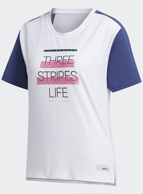 Adidas/阿迪达斯正品夏季neo W SS TEE 2女运动短袖T恤FN6549