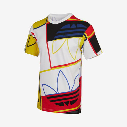 阿迪达斯休闲透气男子短袖正品